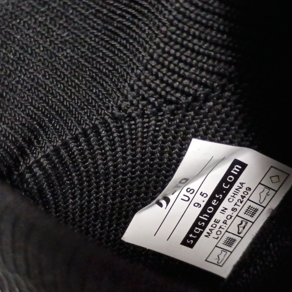 Womens Size 9.5 Non Slip Comfortable Orthopedic Sneakers with Arch Support Black - Picture 8 of 9